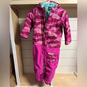 The North Face Dryvent Magenta and Teal Snowsuit
